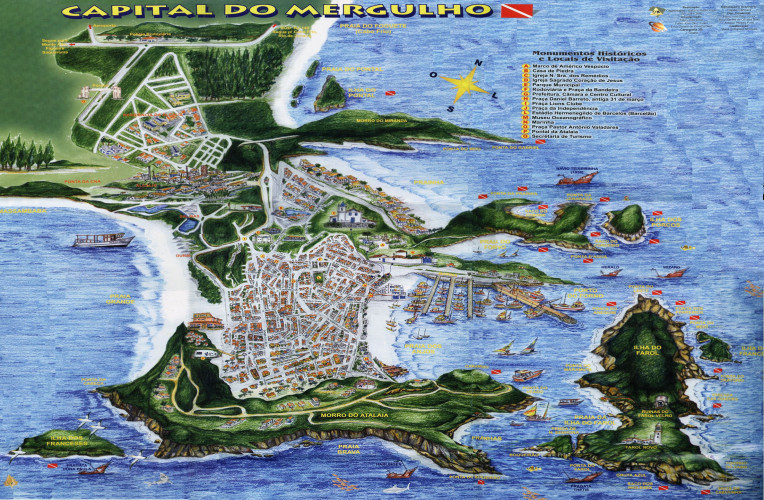 mapa arraial do cabo rj instinto viajante