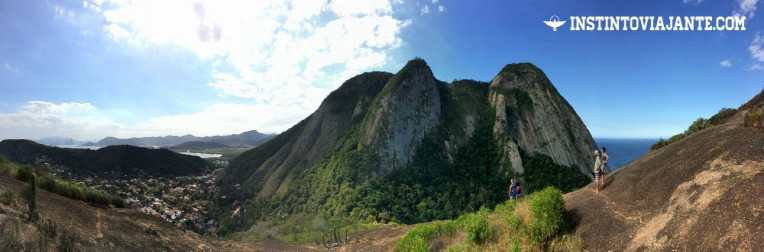 pedra do elefante vista do costão de itacoatiara